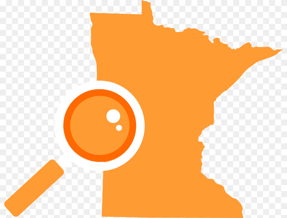 State Of Minnesota With Search Magnifying Glass Minnesota State, Chart, Plot Png Image