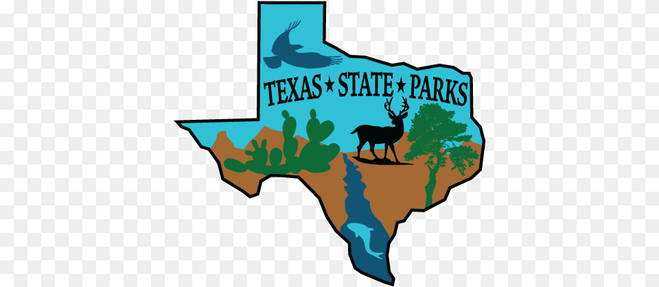 State Of Texas Clipart U2013 Gclipartcom Texas State Parks Logo, Animal, Wildlife, Mammal, Deer Png Image