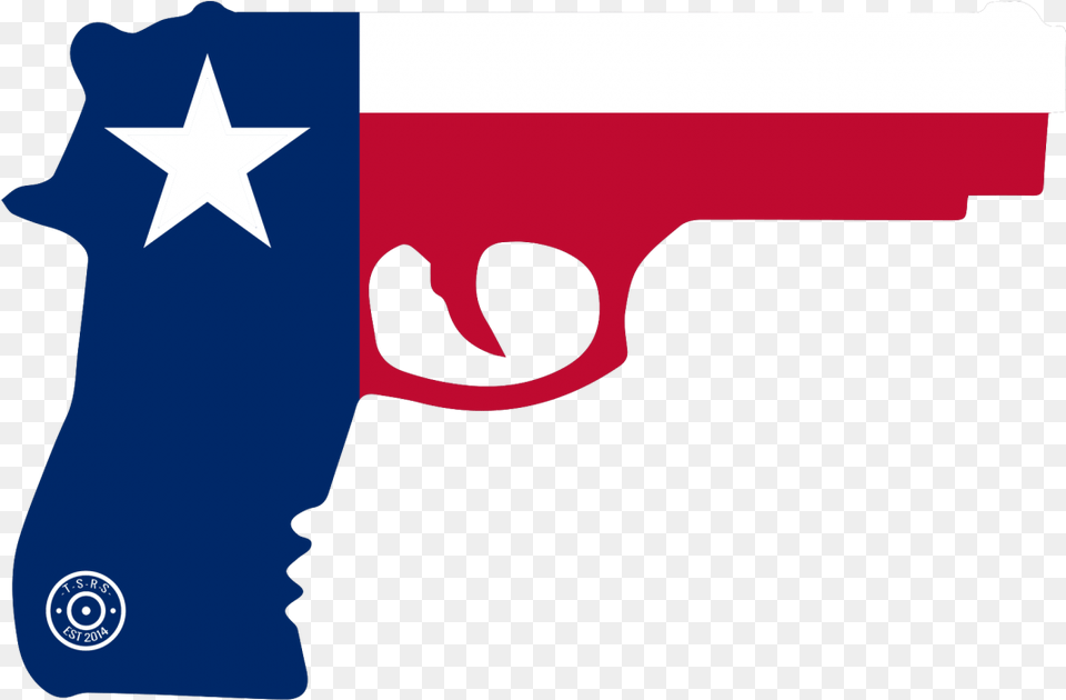 State Of Texas Gun Window Decal, Firearm, Handgun, Weapon Free Png Download