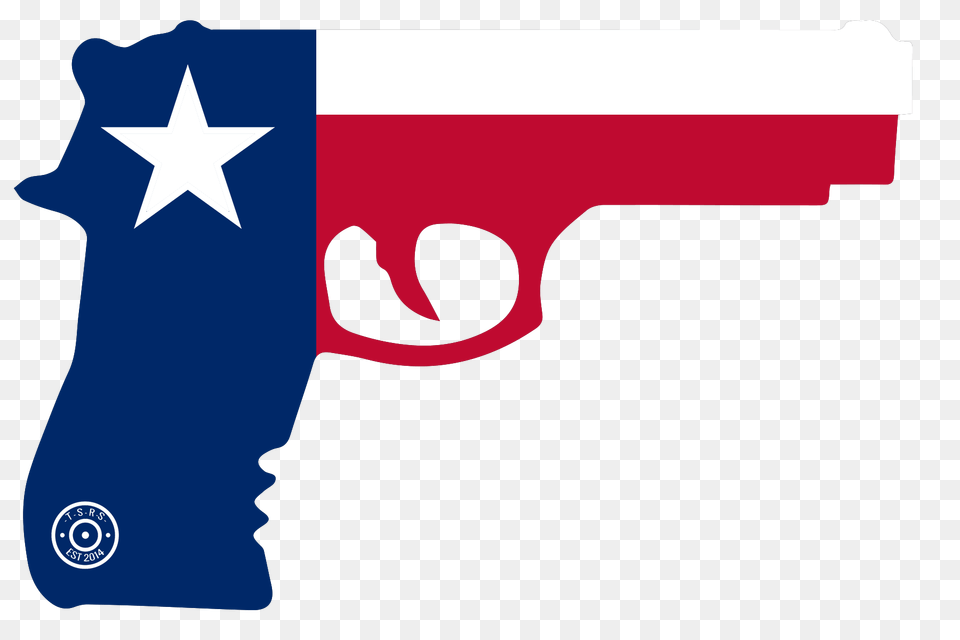 State Of Texas Gun Window Decal Amendment Sticker, Symbol, Flag Png Image