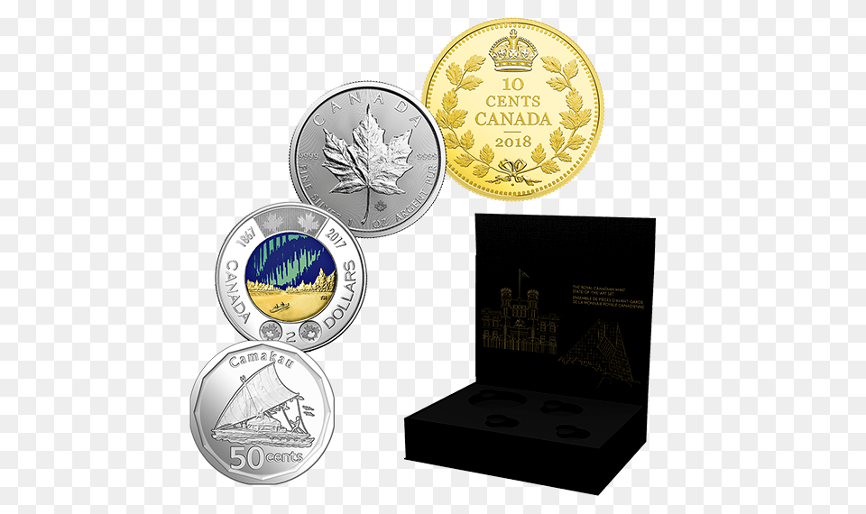 State Of The Art Coin Set, Money, Silver, Hockey, Ice Hockey Free Transparent Png