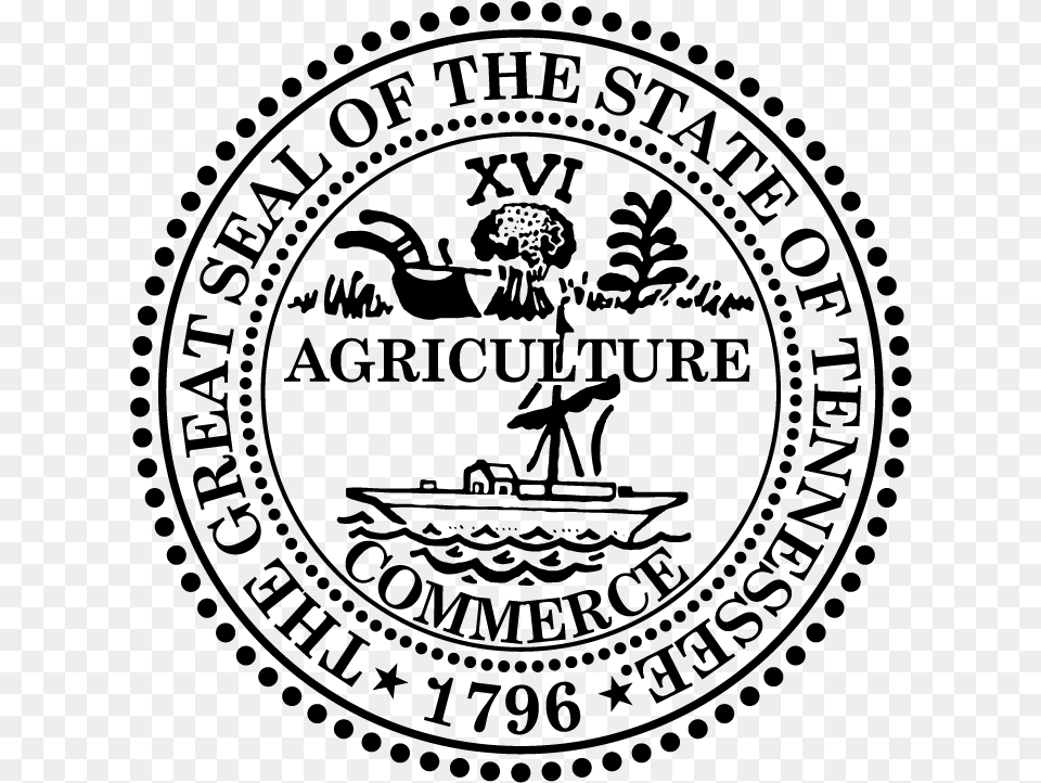 State Of Tn Seal, Gray Png Image