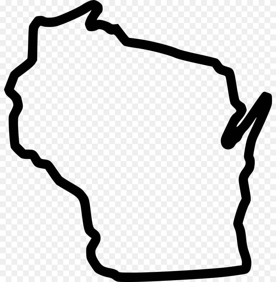 State Of Wisconsin Svg, Stencil, Bow, Weapon, Clothing Free Png Download