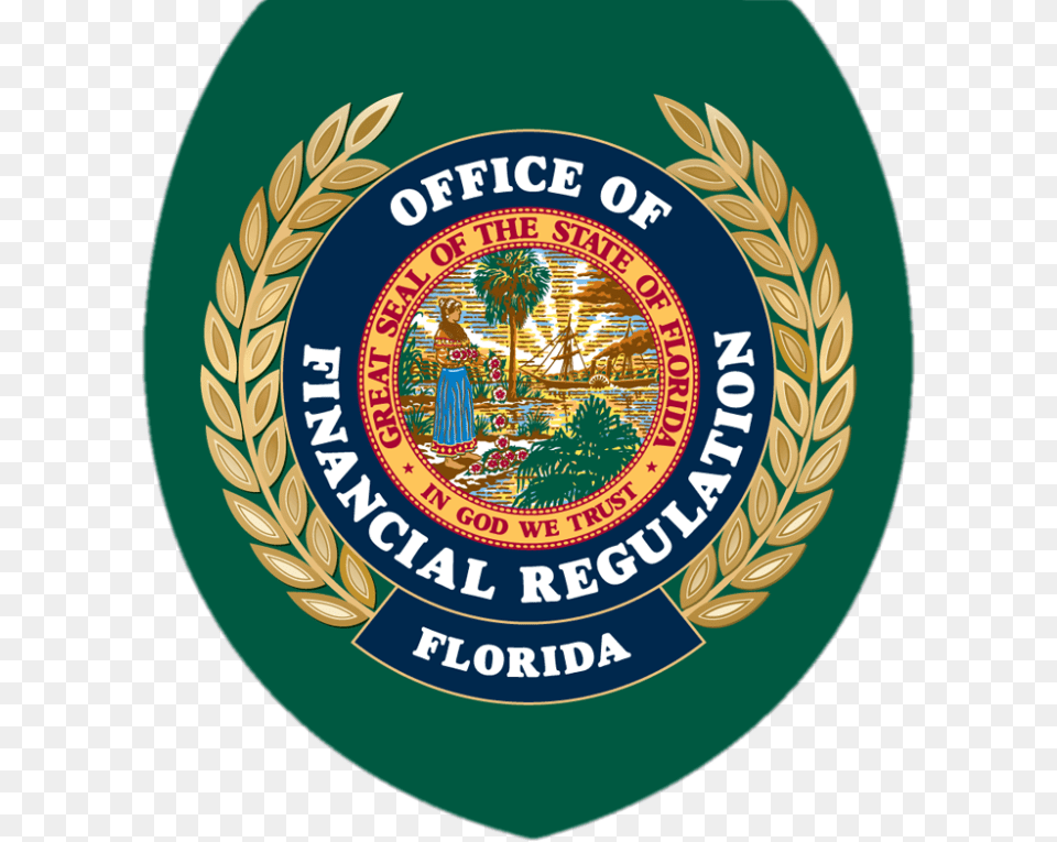State Seal Of Florida, Badge, Logo, Symbol, Person Png Image