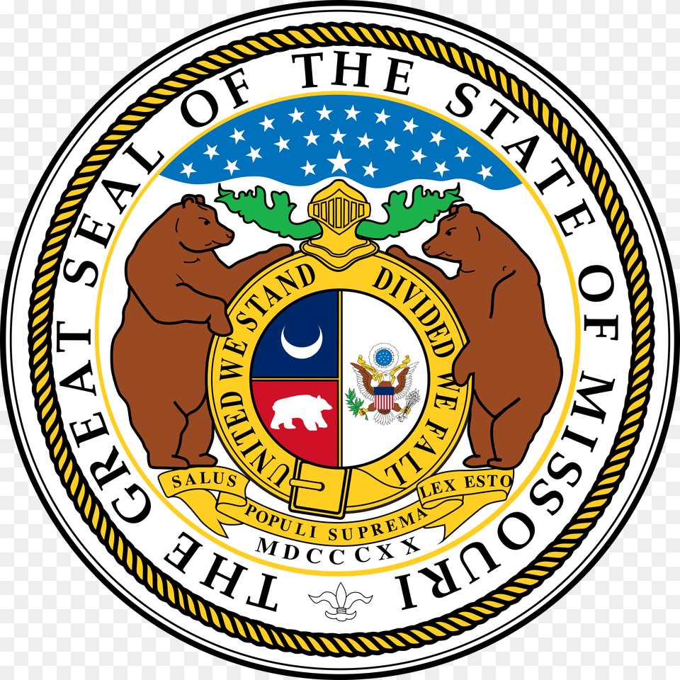 State Seal Of Missouri, Emblem, Badge, Symbol, Logo Free Transparent Png