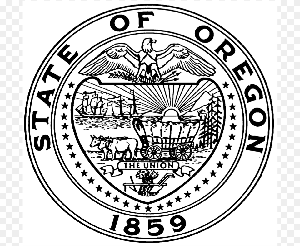 State Seal State Of Oregon Seal, Emblem, Symbol, Logo, Animal Png