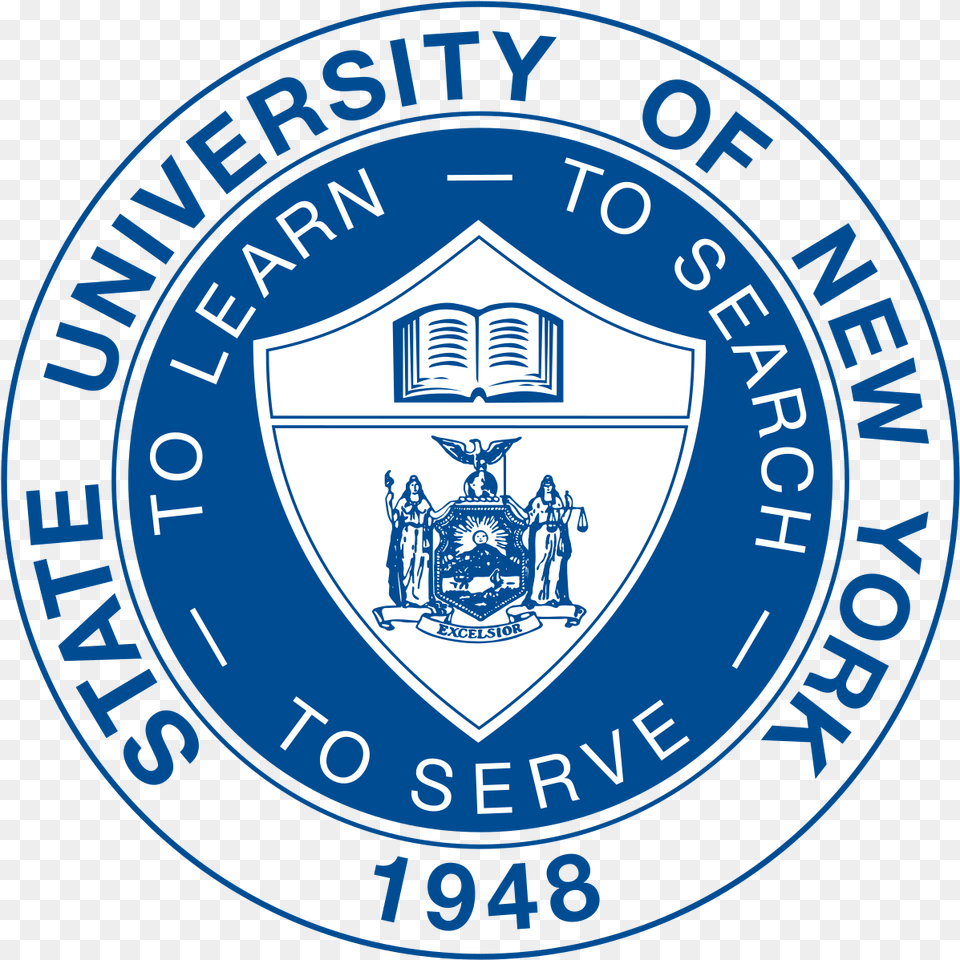 State University Of New York Logo University Of New York, Badge, Symbol, Emblem, Person Png