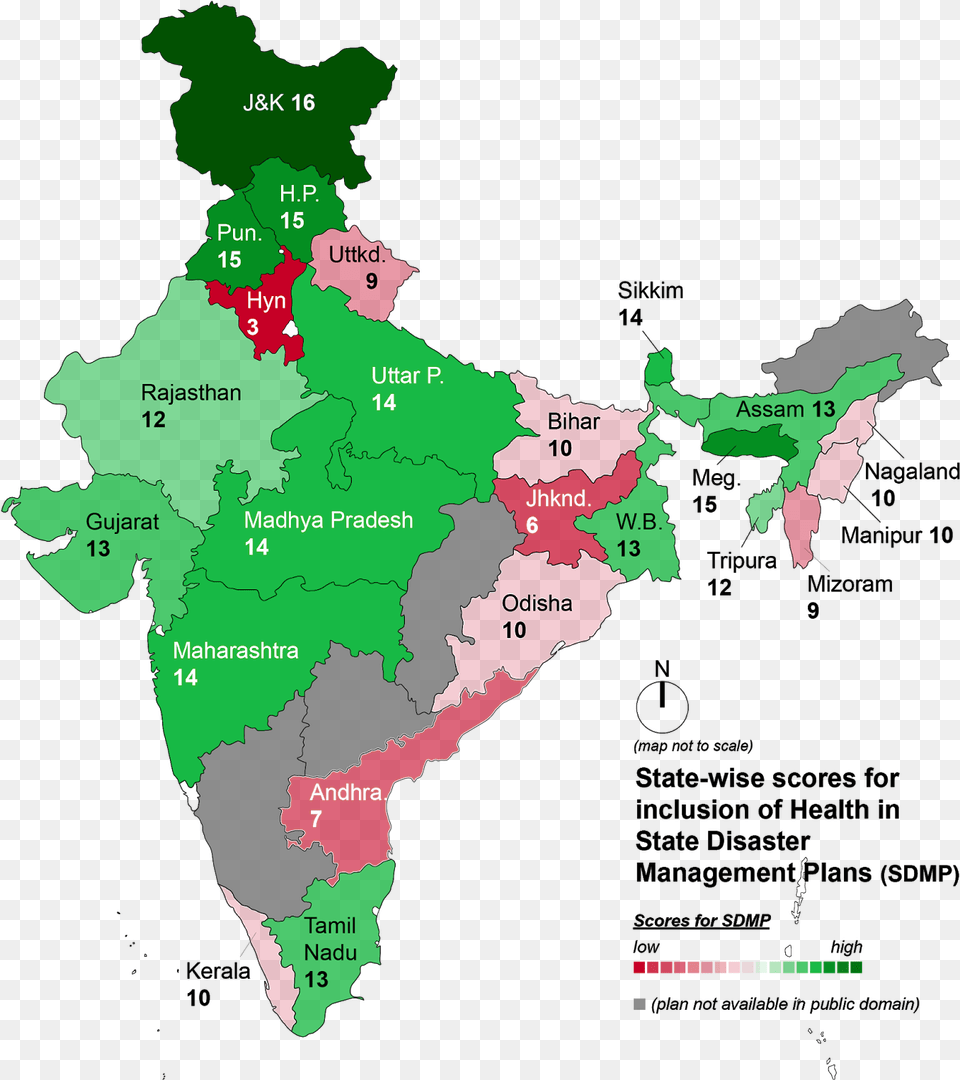 State Wise Scores For The Inclusion Of Health In State India Map For Presentation, Vegetation, Tree, Rainforest, Plot Free Transparent Png
