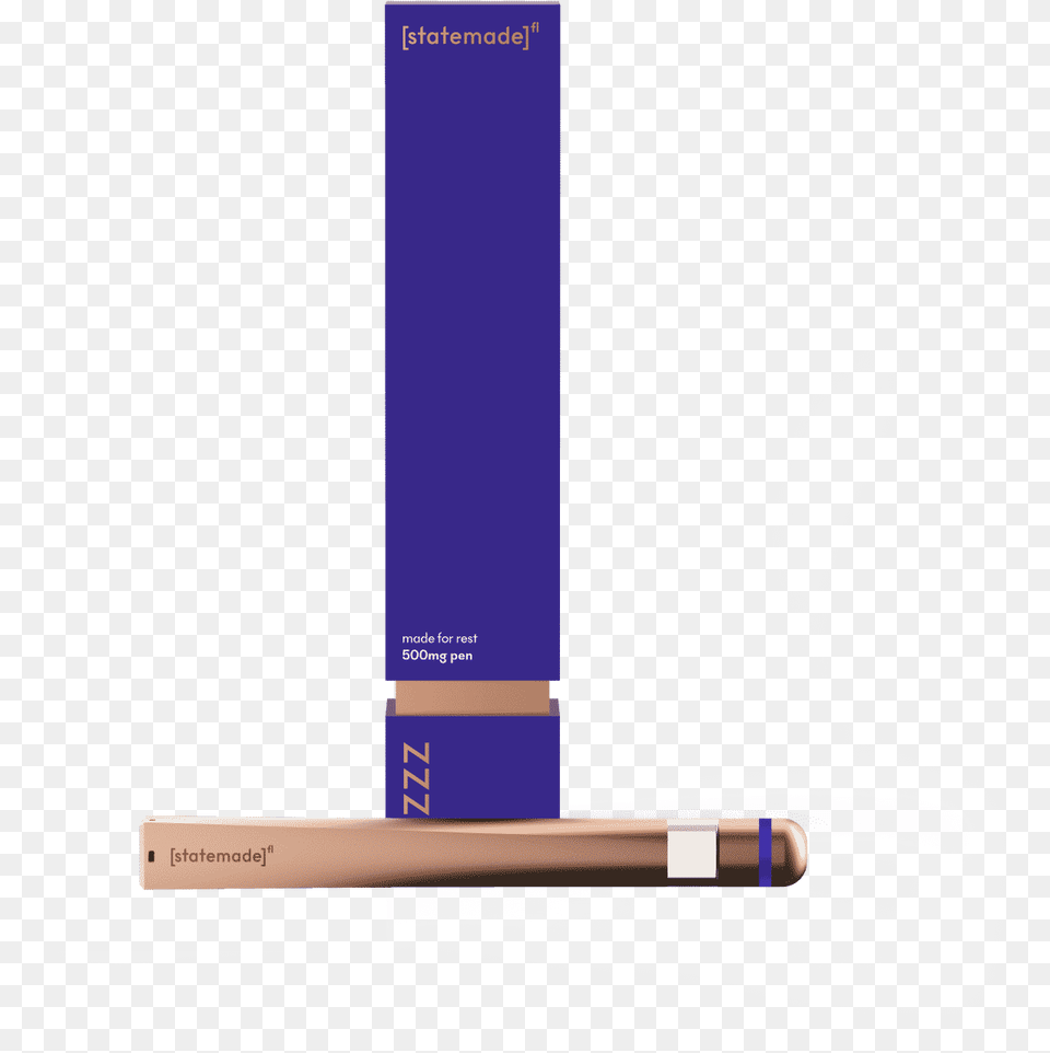 Statemade Zzz Disposable Vape Pen Indica Vertical, Brush, Device, Tool Png Image