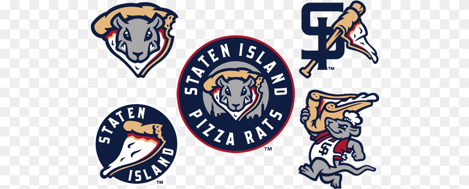 Staten Island Yankees To Play As Pizza Rats Finally Staten Island Pizza Rats, Logo, Baby, Emblem, Person Free Png Download