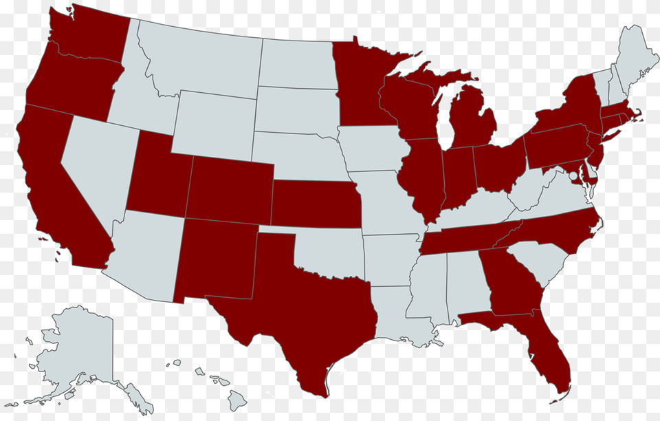 States 17 2018 Us Election Map, Chart, Plot, Atlas, Diagram Free Png