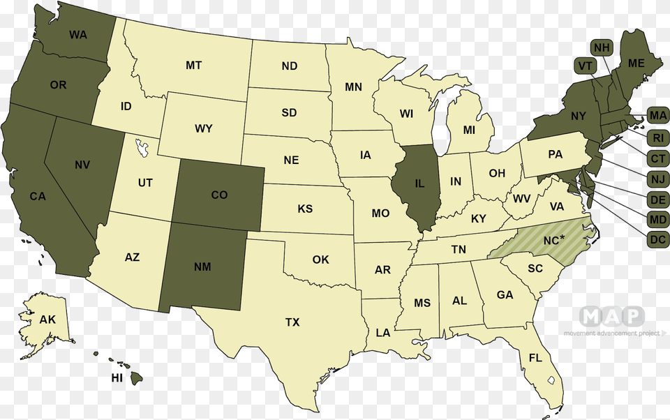 States In Green Have Laws On The Books Banning Conversion Conversion Therapy Legal, Chart, Plot, Map, Atlas Png