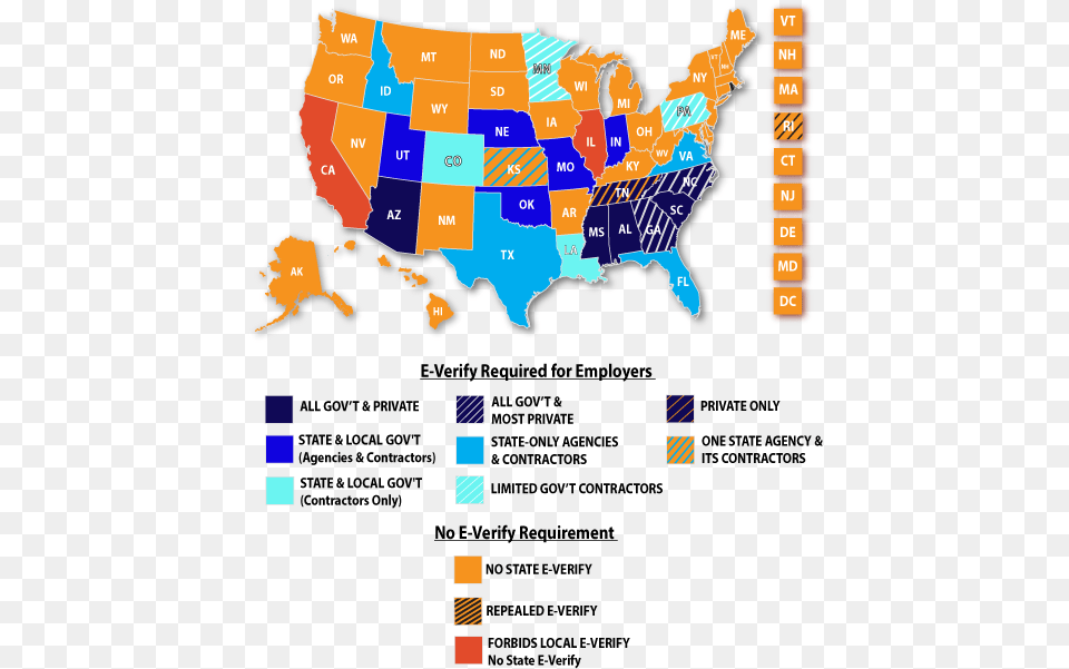 States That Require E Verify 2018, Chart, Plot, Map Png