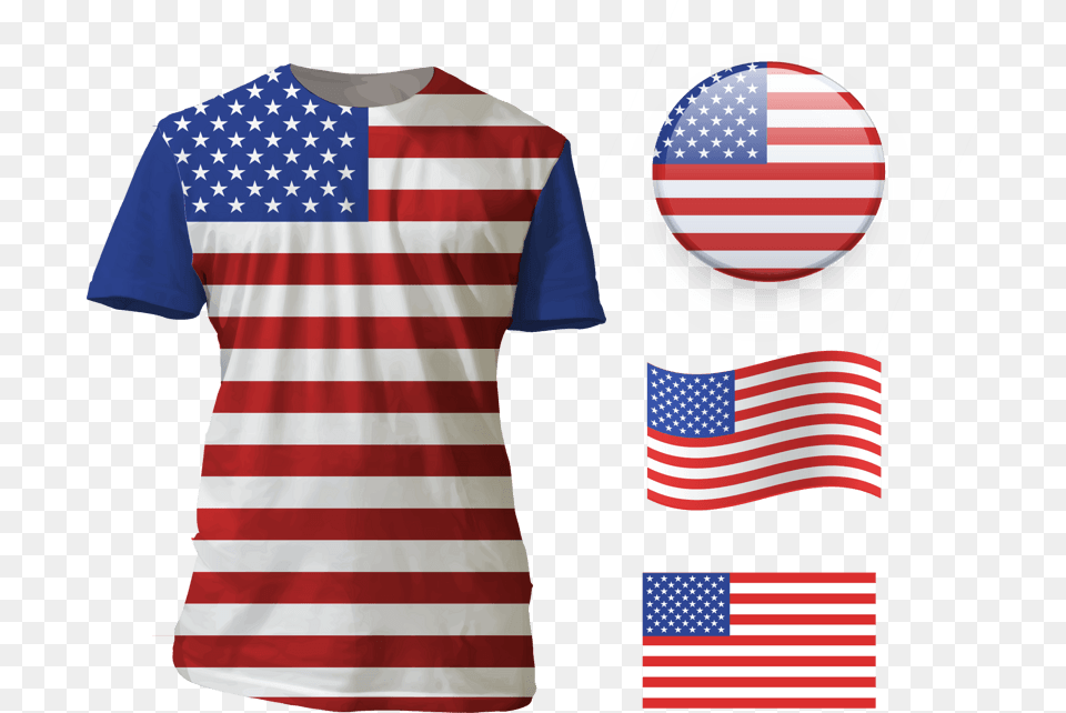 States United Of Photography Royalty T Shirt Design D American Flag Svg, American Flag, Clothing, T-shirt Free Png Download