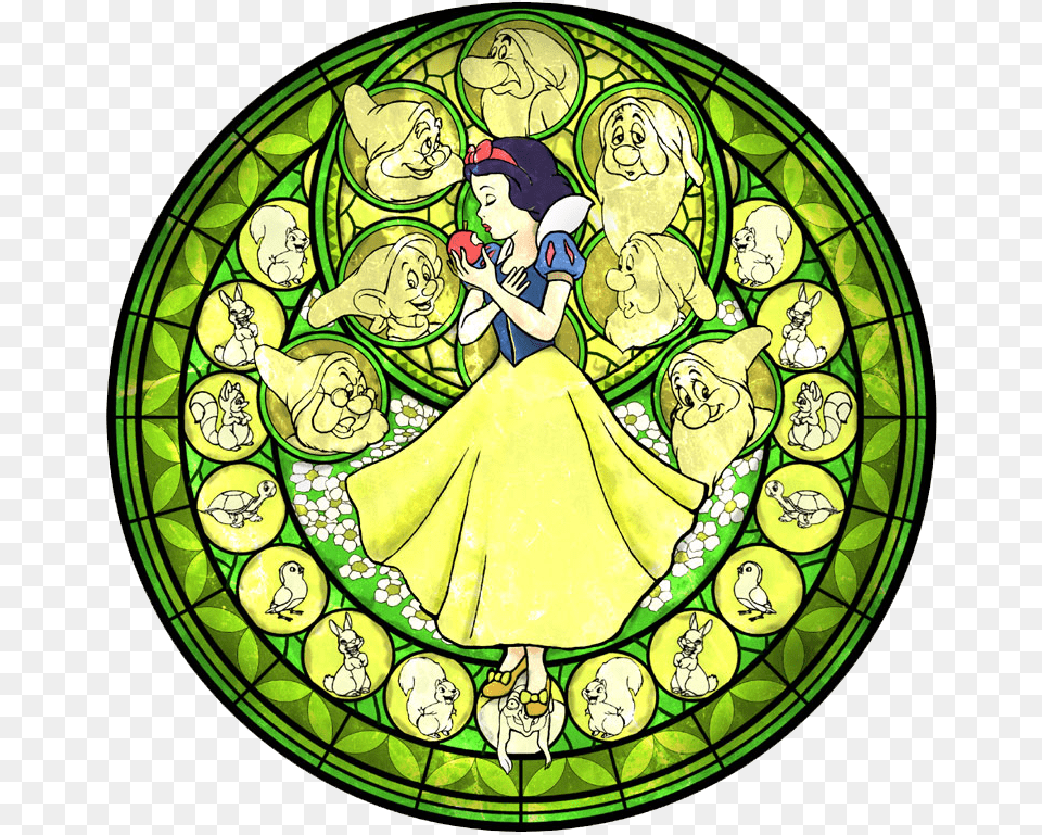 Station Of Awakening Snow White Kh Snow White Stained Glass, Art, Adult, Wedding, Person Free Png Download