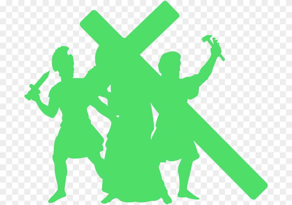 Stations Of The Cross Silhouette, Symbol, Person, People, Head Free Png