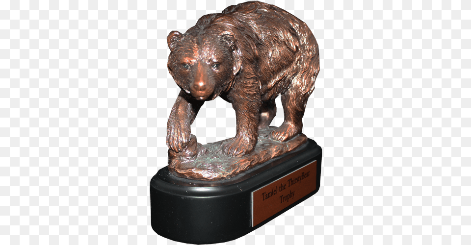 Statue, Bronze, Figurine, Animal, Bear Png