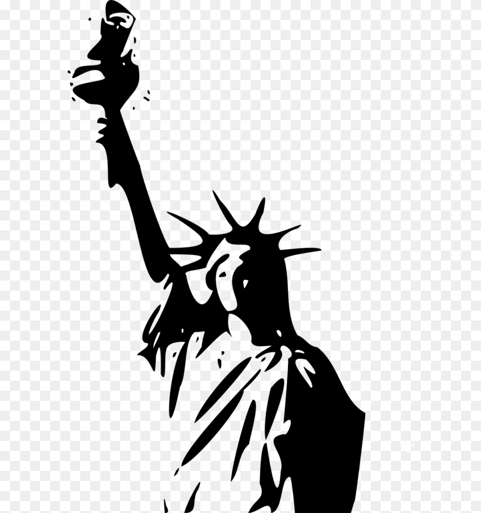 Statue Silhouette Transparent Statue Of Liberty, Lighting Free Png