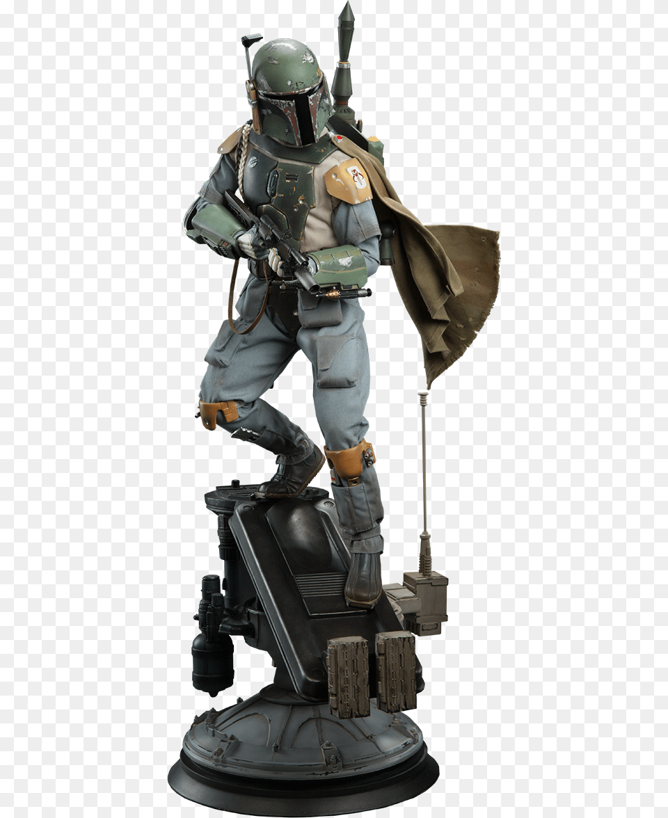 Statue Boba Fett, Helmet, Person, Man, Male Free Png Download