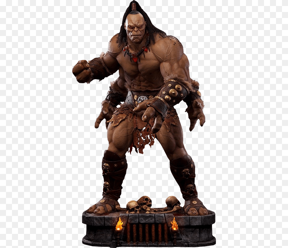 Statue By Pop Culture Shock Goro Statue Pop Culture, Adult, Male, Man, Person Free Png Download