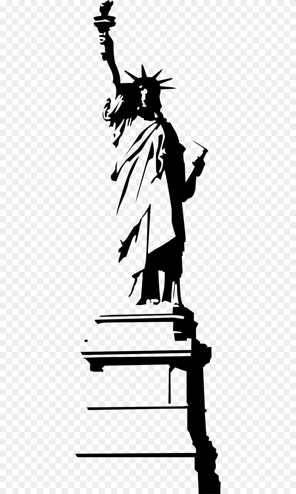 Statue De La Libert, Gray Png