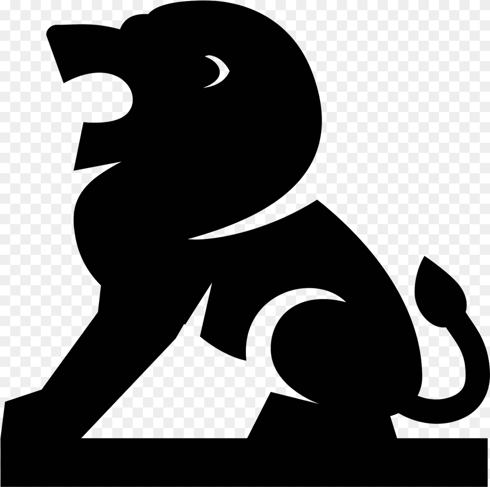 Statue De Lion Icon Vector Icon Statue, Gray Png Image