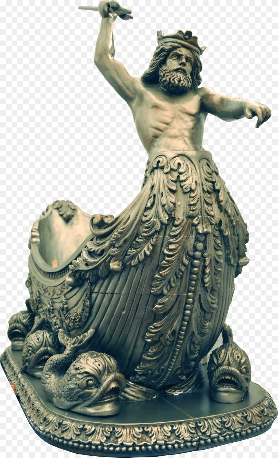 Statue Figurine King Poseidon Neptuno Poseidon Png