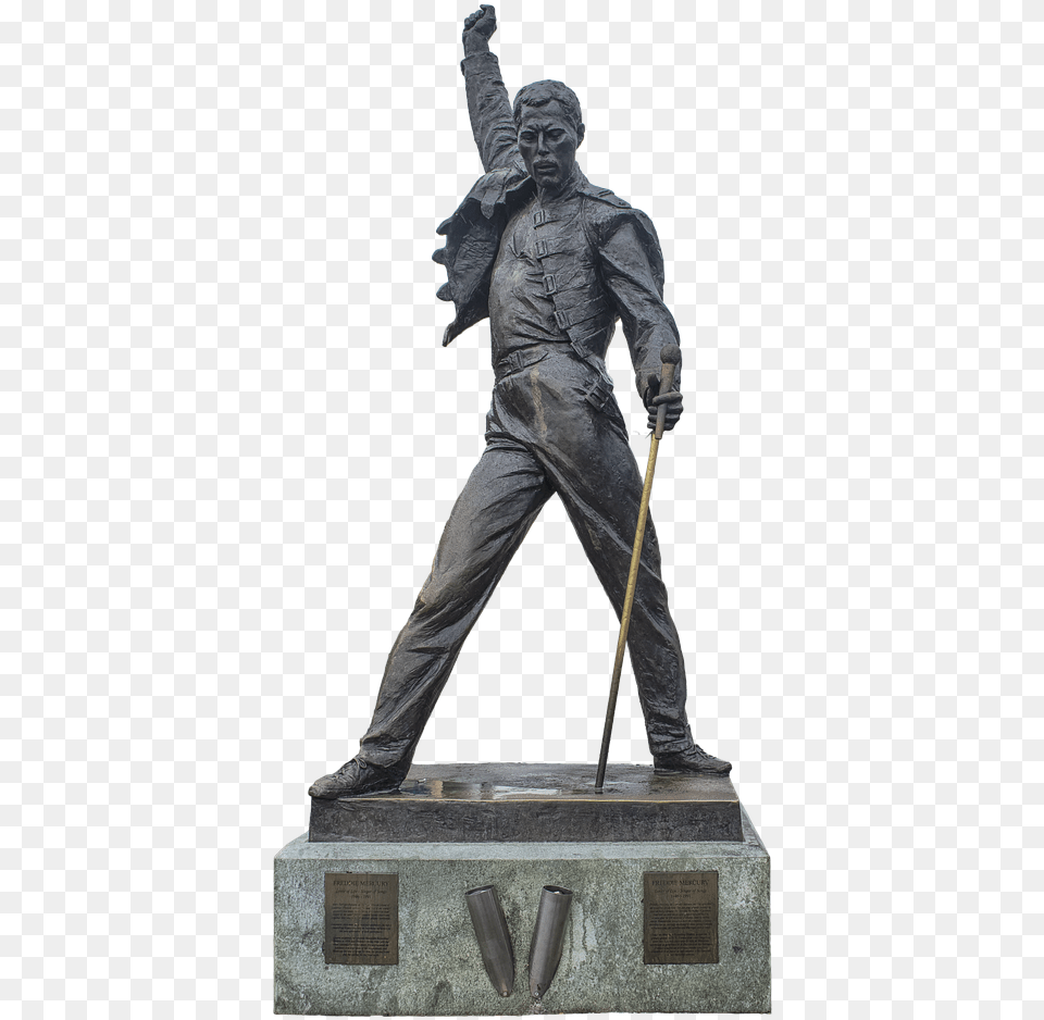 Statue Freddie Mercury Singer Montreux Freddie Mercury Statue, Adult, Male, Man, Person Free Png Download