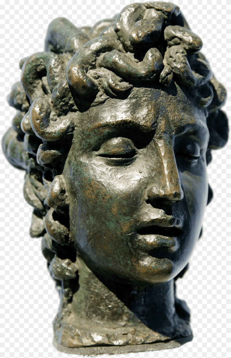 Statue Head Of Medusa Medusa Statue Head, Bronze, Archaeology, Art, Person Free Png Download