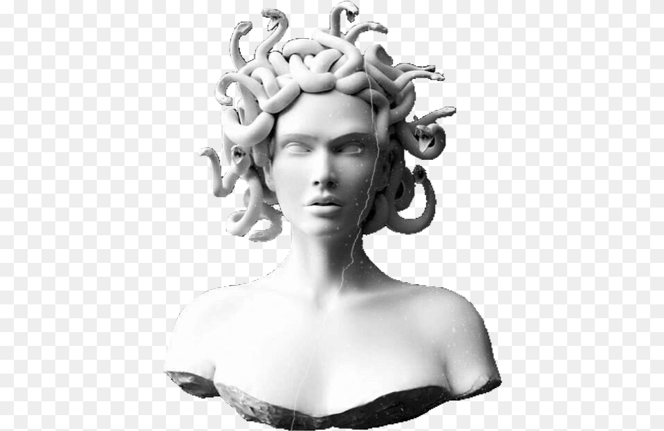 Statue Medusa Mythical Mythology Lovely Medusa Statue, Adult, Wedding, Person, Woman Png Image
