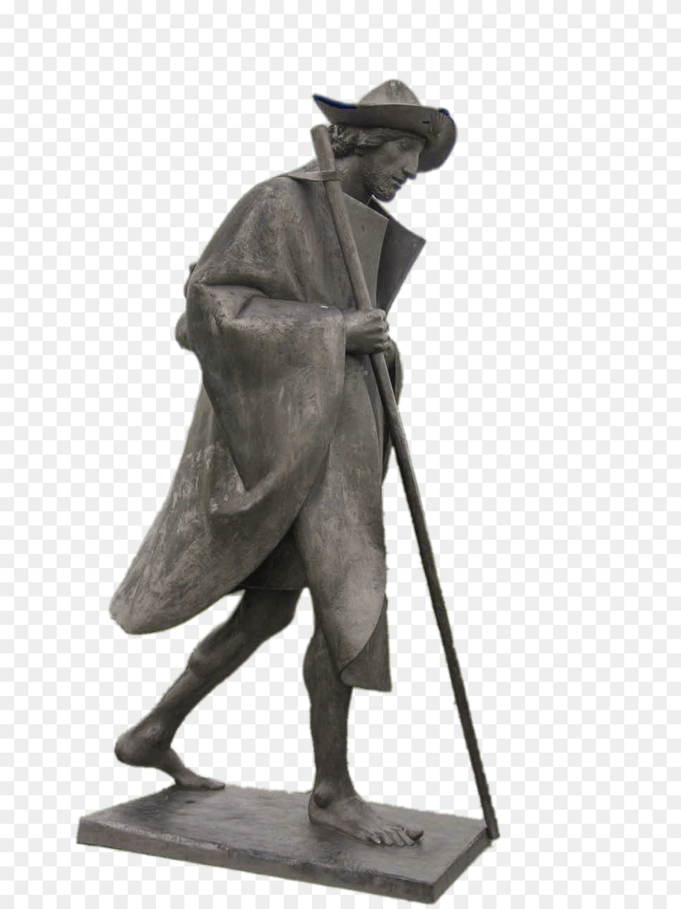 Statue Of A Pilgrim, Adult, Man, Male, Person Free Transparent Png