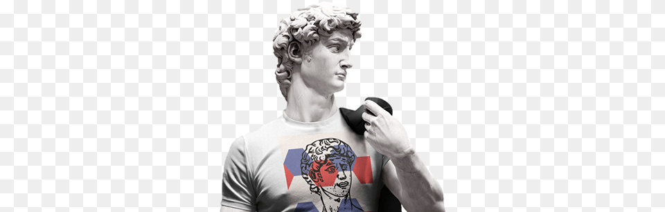 Statue Of David Projects Photos Videos Logos David T Shirt Mock Up, T-shirt, Clothing, Electrical Device, Microphone Free Transparent Png