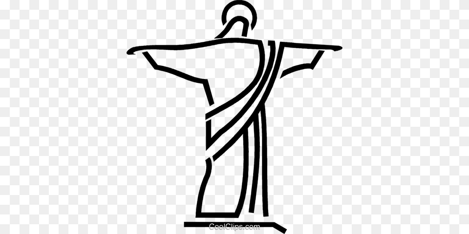 Statue Of Jesus Royalty Vector Clip Art Illustration, Fashion, Cross, Symbol Free Png