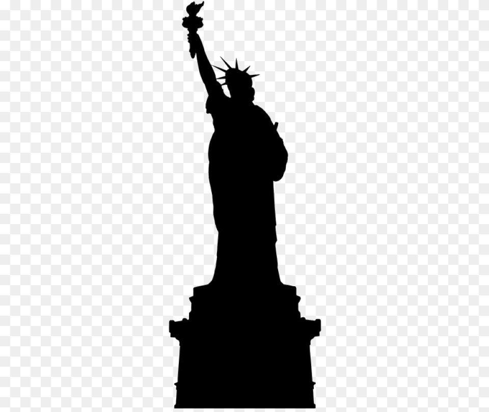 Statue Of Liberty, Silhouette, Stencil, Person Free Transparent Png