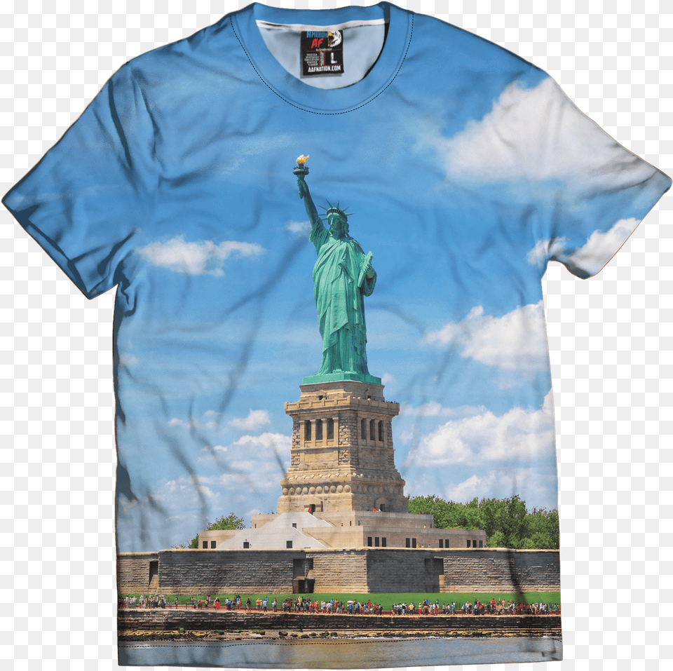 Statue Of Liberty, Art, Clothing, T-shirt, Person Free Png Download