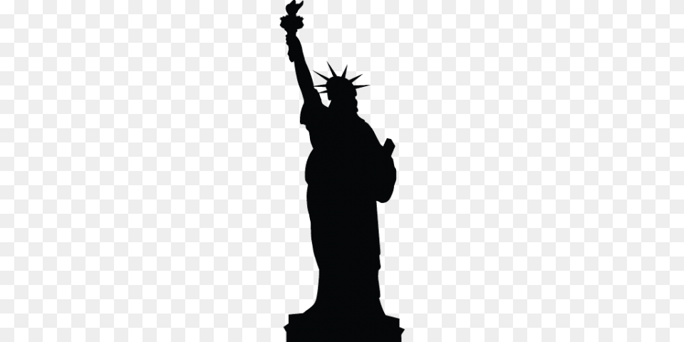 Statue Of Liberty, Silhouette, Person Png