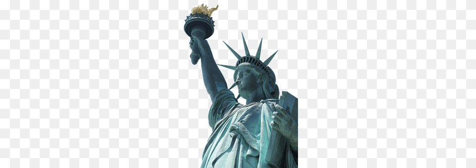 Statue Of Liberty Art, Person, Sculpture, Landmark Free Png Download