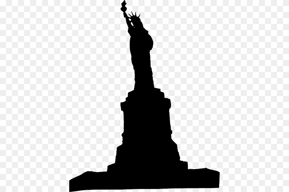 Statue Of Liberty, Silhouette, Art, Architecture, Building Free Png