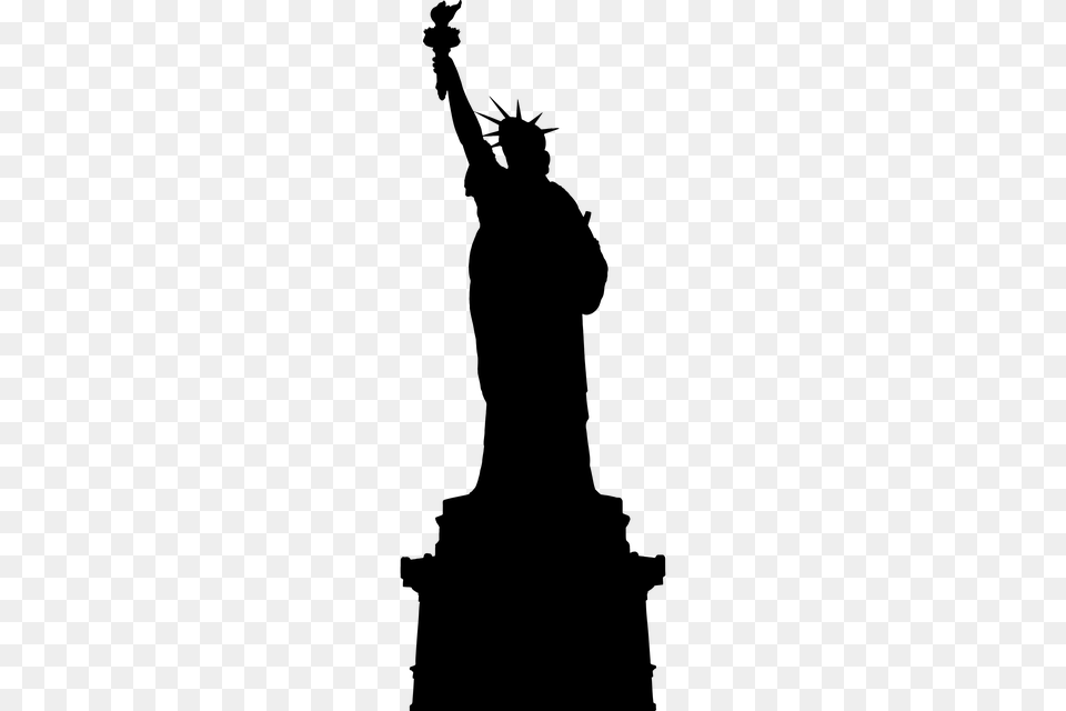 Statue Of Liberty, Gray Png