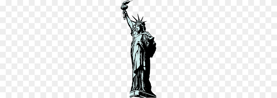 Statue Of Liberty Art, Person, Sculpture Png Image