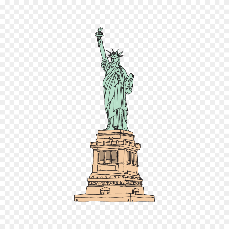 Statue Of Liberty, Art, Adult, Female, Person Png