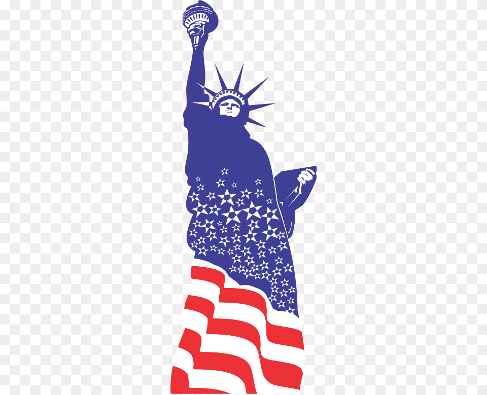 Statue Of Liberty America The Beautiful A Discussion Of Public Policy, American Flag, Flag, Person, Face Png Image