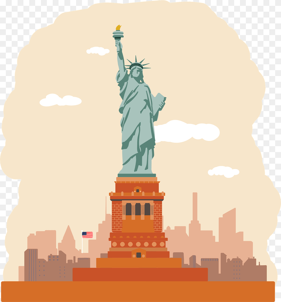 Statue Of Liberty Clipart, Art, Adult, Person, Man Png