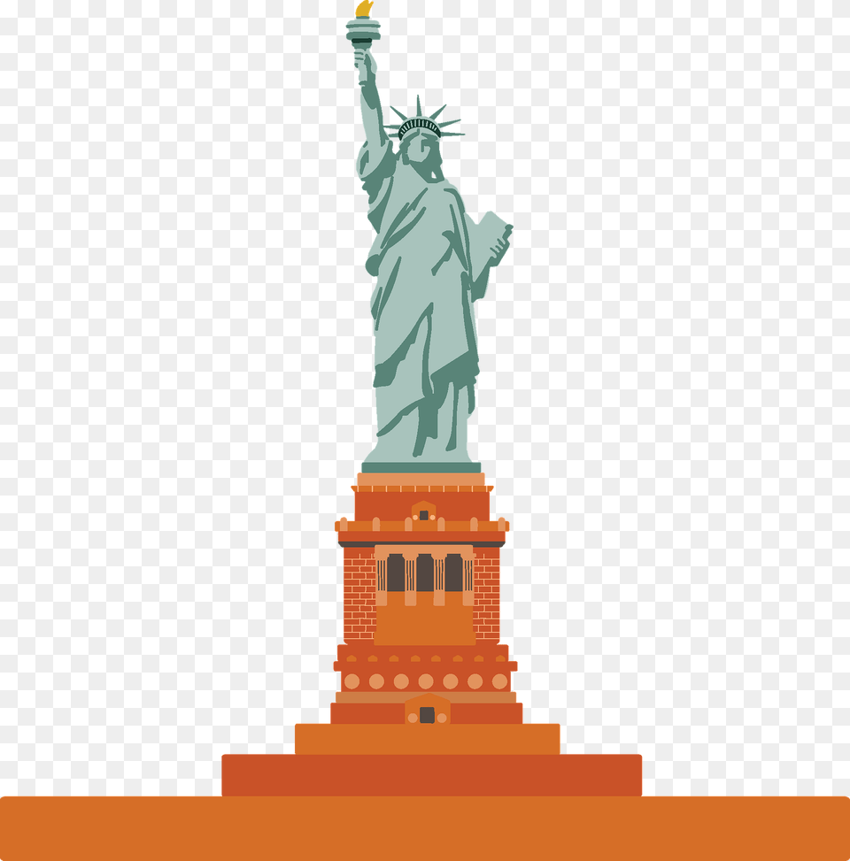 Statue Of Liberty Clipart, Art, Person, Sculpture, Landmark Free Png