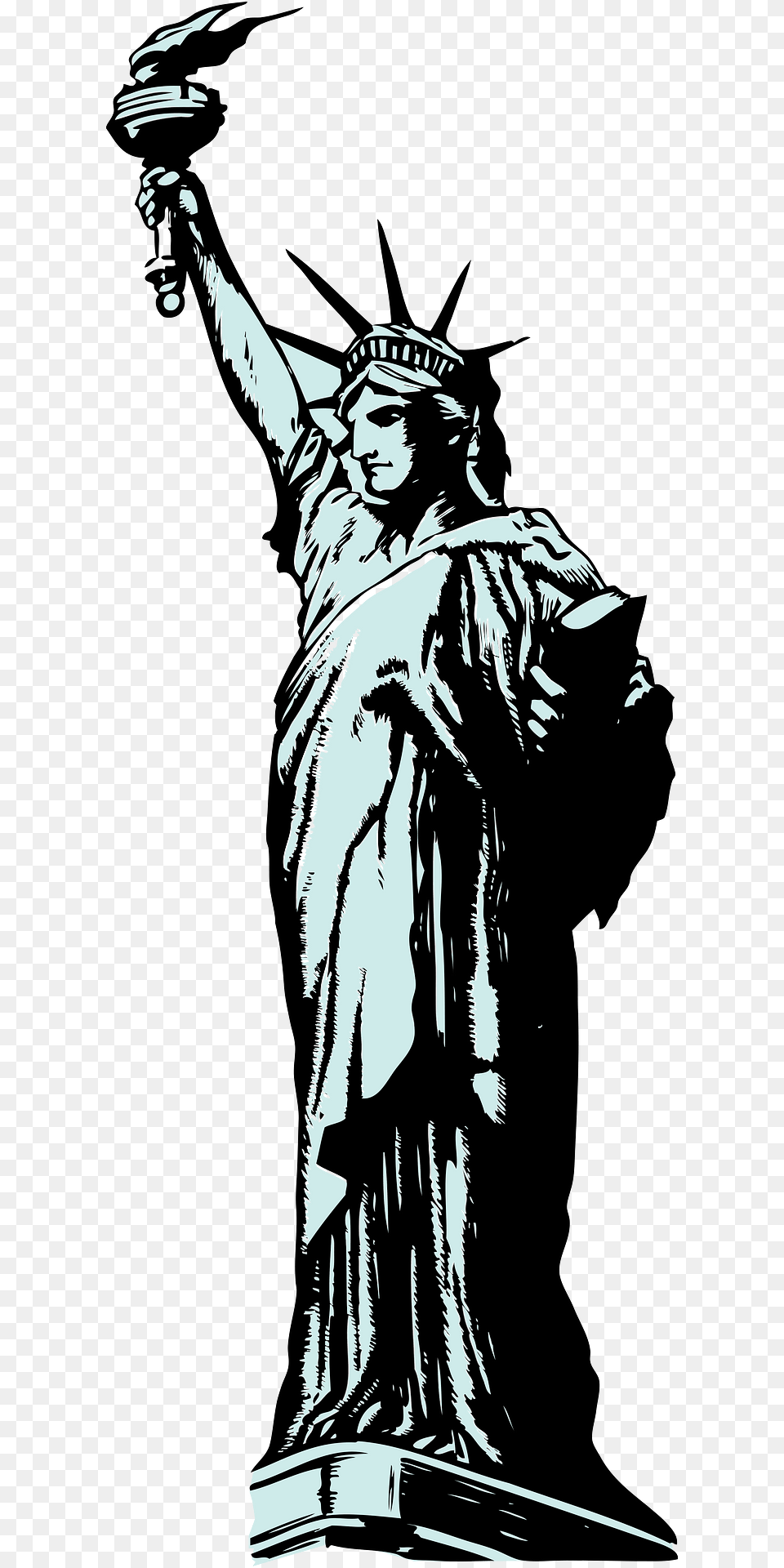 Statue Of Liberty Clipart, Art, Person, Face, Head Free Png