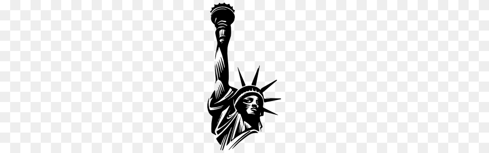 Statue Of Liberty Close Up Sticker, People, Person, Art Png Image