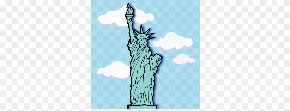 Statue Of Liberty Cover Statue Of Liberty Cut Out Board, Art, Person, Sculpture, Face Png Image