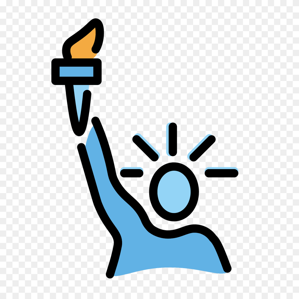 Statue Of Liberty Emoji Clipart, Light, Torch, Dynamite, Weapon Png Image