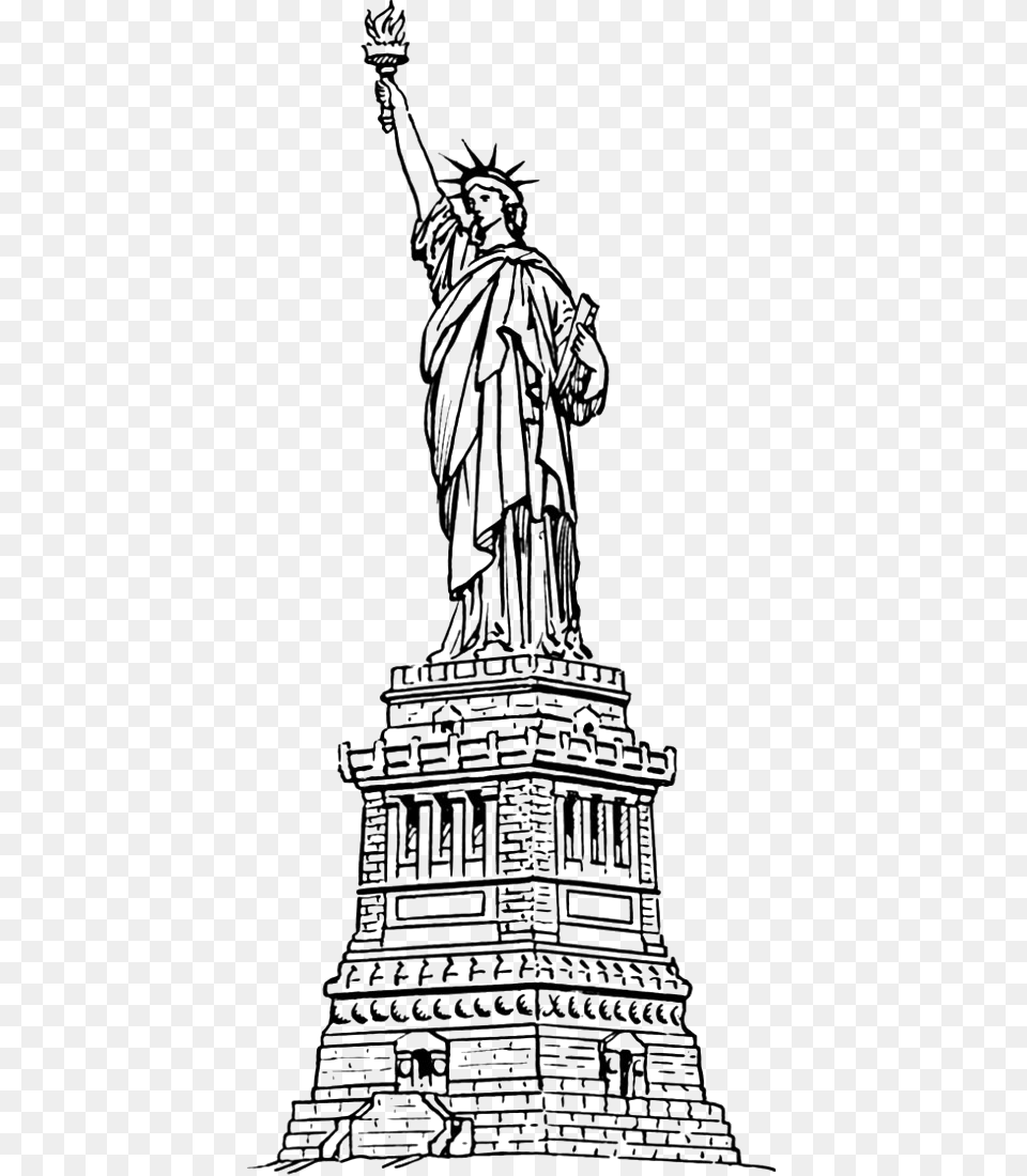 Statue Of Liberty For Coloring, Art, Person, Face, Head Free Png