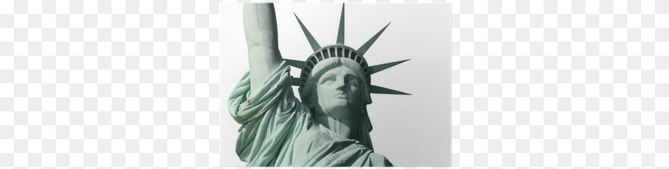 Statue Of Liberty Head And Shoulders Isolated On White Our National Symbols Book, Art, Adult, Male, Man Free Png Download